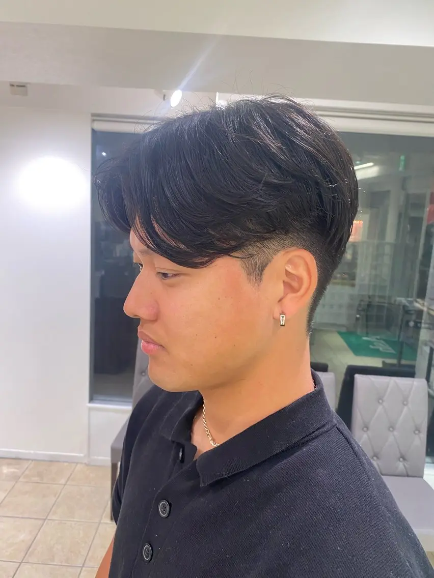 【朝が時短に⁉️】メンズカット✂️＋毛流れニュアンスパーマ🌿🥯＋ 内部補修トリートメント🌟の写真