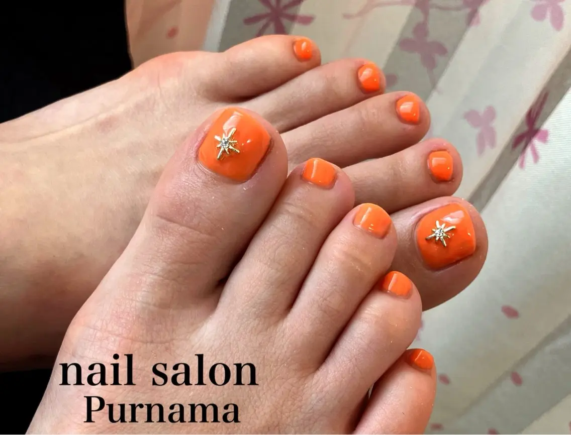 ネイル フットネイル Purnama あきのネイルデザイン