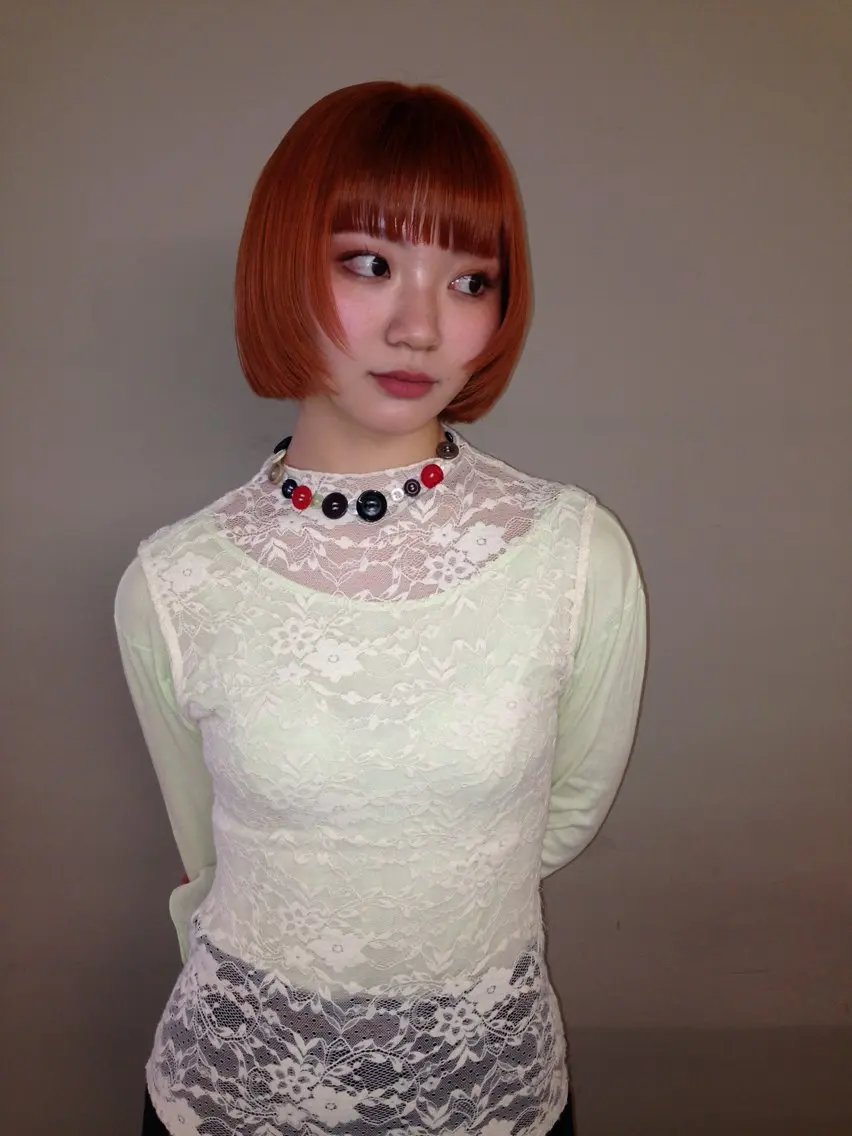 ショート ブリーチモデル/ モカのヘアスタイル