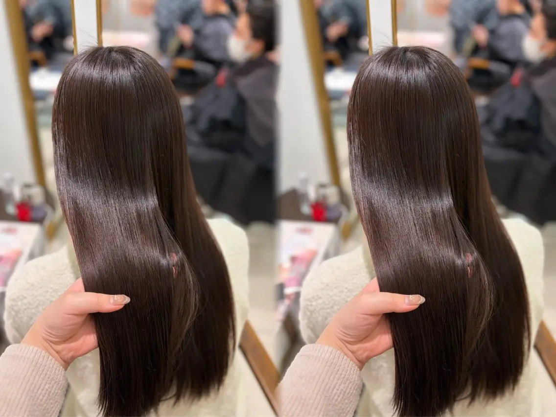 ロング 縮毛矯正 縮毛矯正 巻ける🫧縮毛矯正 💞はな🎀のヘアスタイル