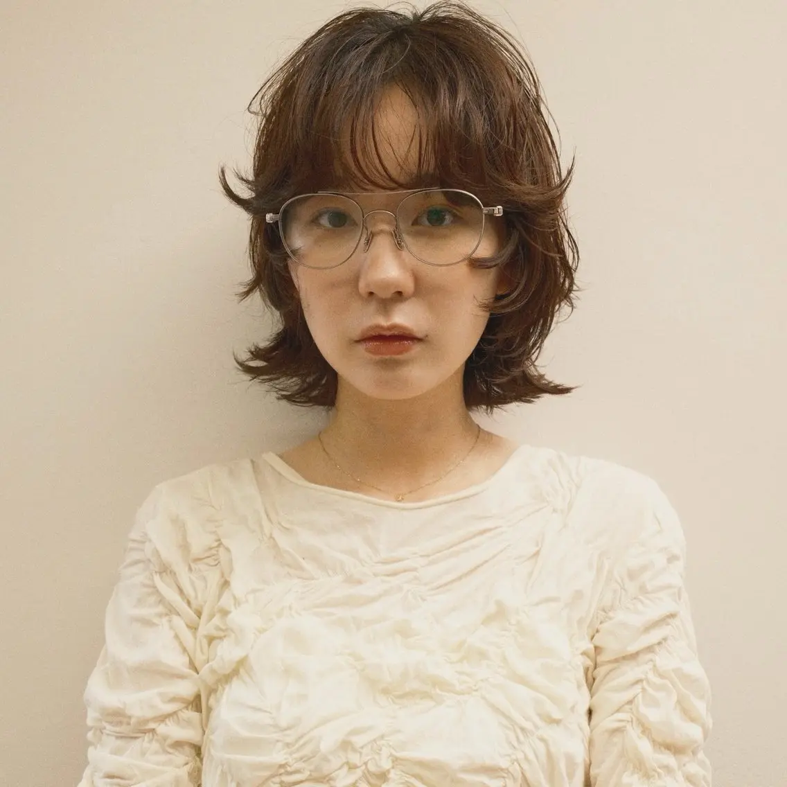 ショート パーマ カット パーマ/透明感カラー 元町🌱takutoのヘアスタイル