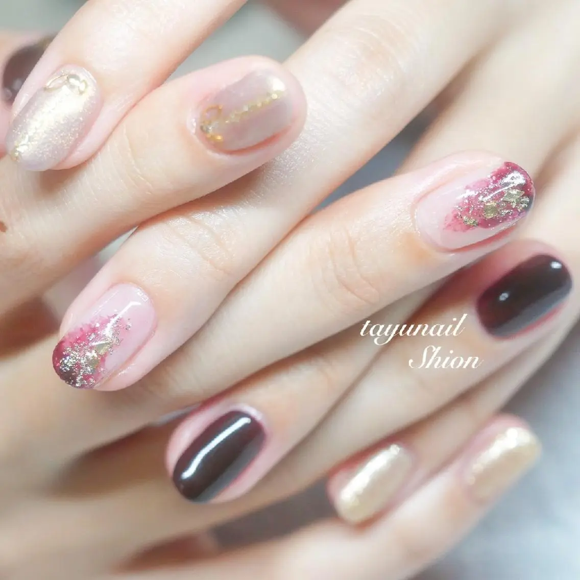ネイル ブルー クリアネイル ジェルネイル キラキラネイル ニュアンスネイル ネイルサロン 【たゆnail】のネイルデザイン