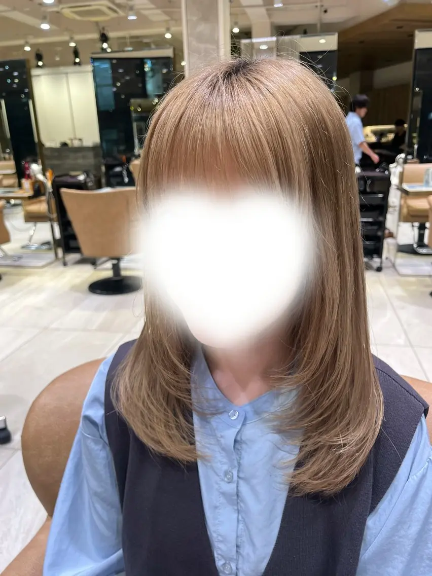 ミディアム ボブ／レイヤーモデル 募集中🫧ゆい🌼のヘアスタイル