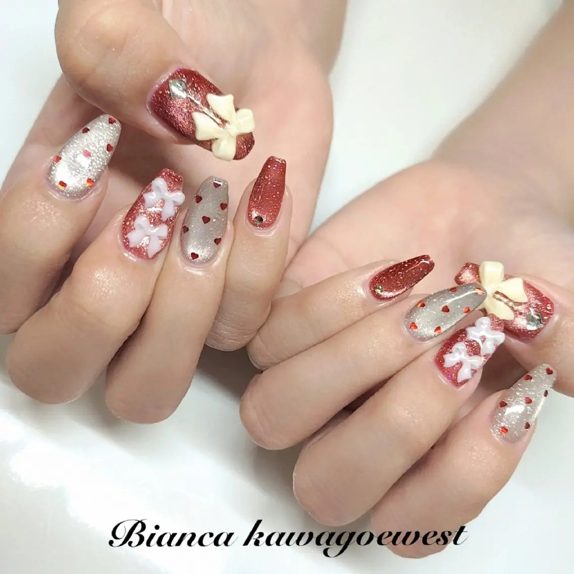 ネイル 持ち込み ハンドネイル Bianca川越西口 Oguraのネイルデザイン