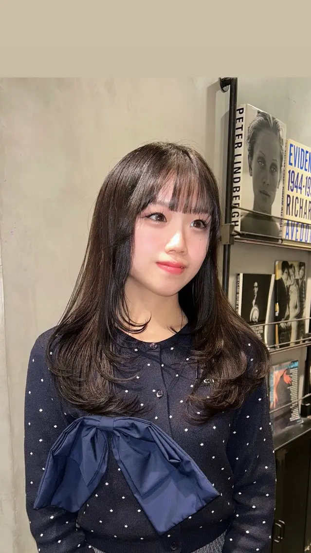 ロング カラー カット ヘアカラー タナカ カナ🫧のヘアスタイル
