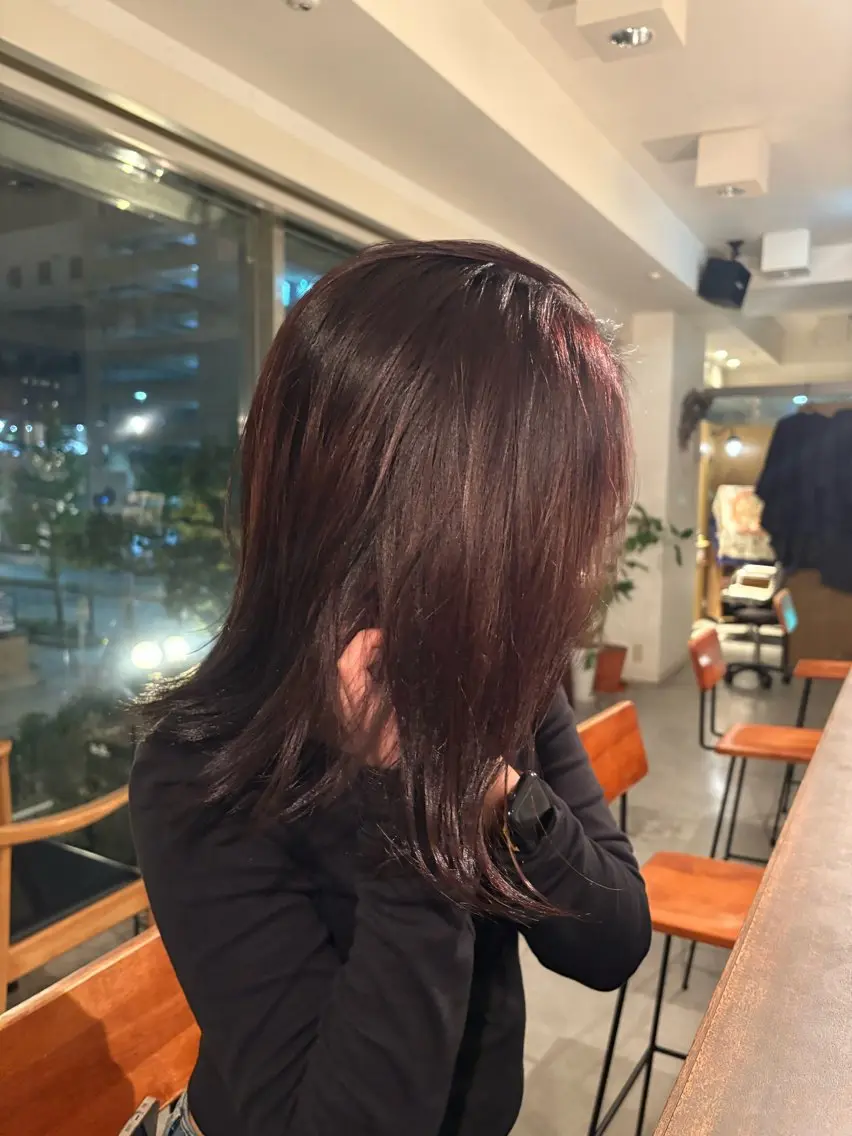ミディアム ヘアカラー 高橋 杏のヘアスタイル