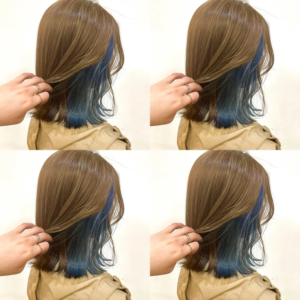 ミディアム 河口 友里のヘアスタイル