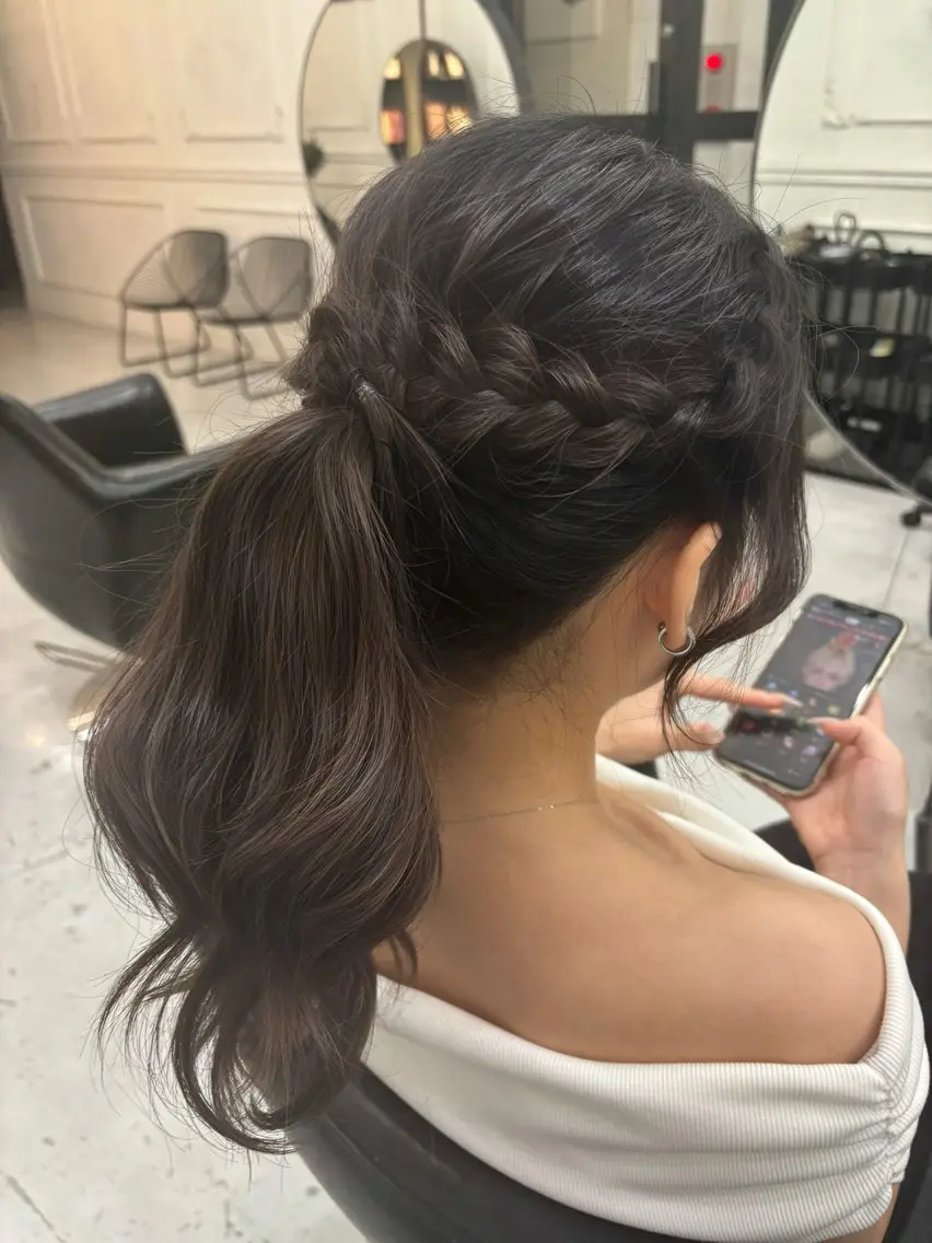 ロング ヘアセット MaisonHALU さくらのヘアスタイル