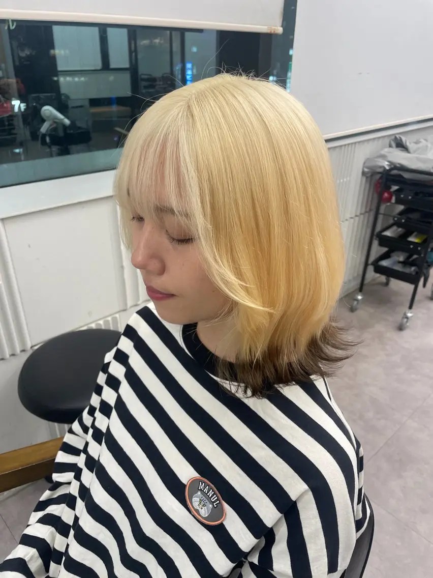 ミディアム ヘアカラー 💜垢抜けメンズパー マ💜Sakuraのヘアスタイル