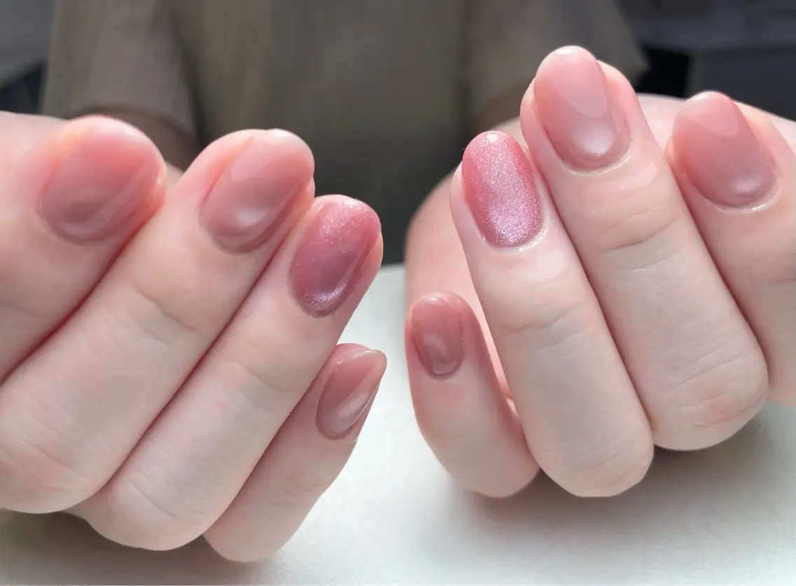 ネイル アートネイル 長さ出し フレンチネイル ジェルネイル ガーリー 中野駅から2分 MEO NAILのネイルデザイン
