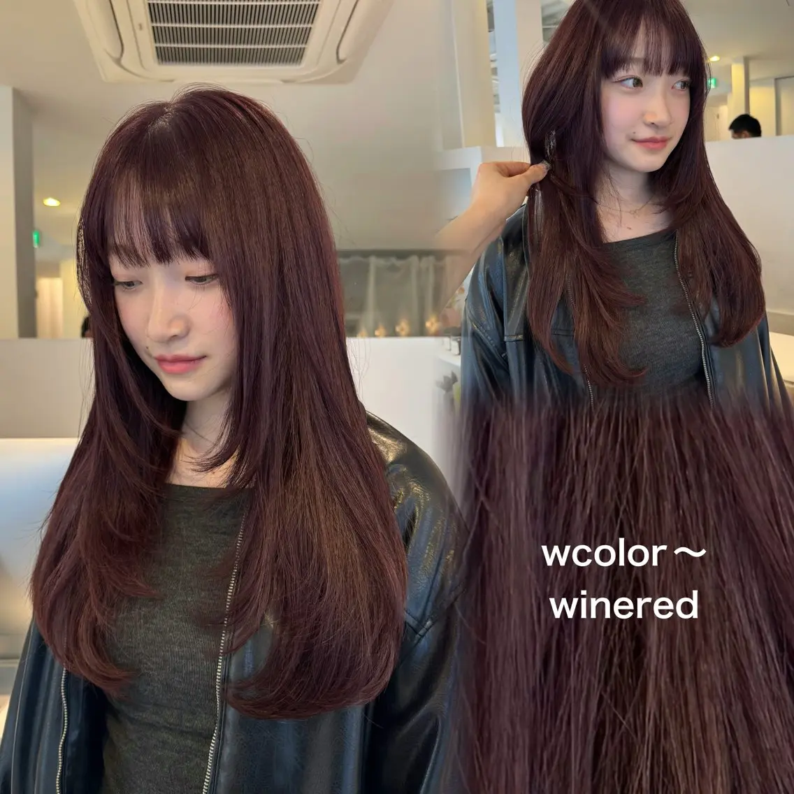 ロング カラー ブリーチ ダブルカラー インナーカラー ブリーチなしカラー ピンクカラー カット ヘアカラー トリートメント YARD.長田 唯のヘアスタイル