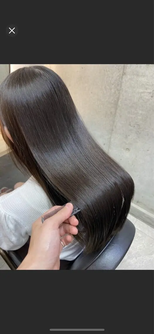 ロング 髪質改善 縮毛矯正 トリートメント カット ヘアカラー トリートメント 銀座⭐️髪質改善⭐️ 平中 留生のヘアスタイル