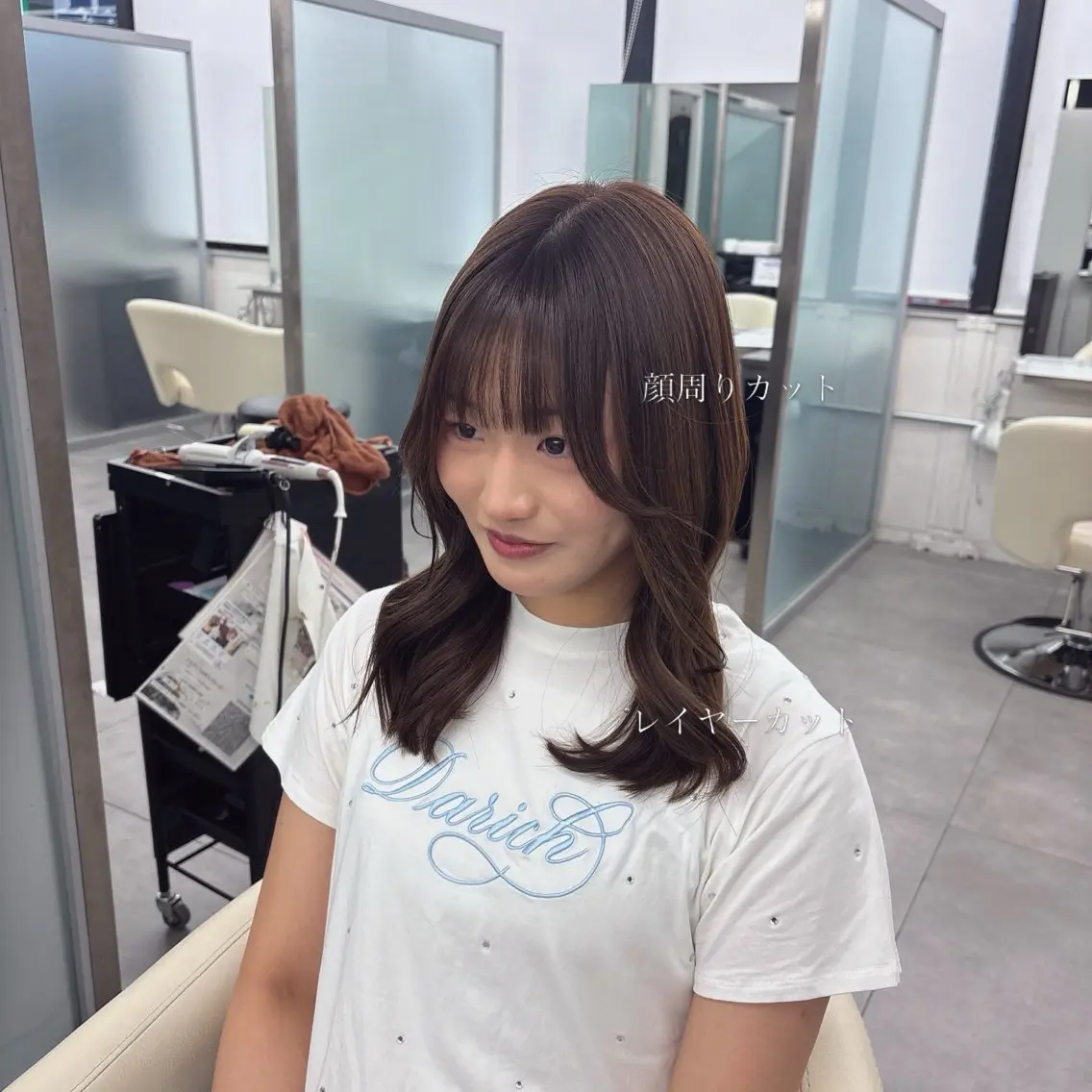 ロング カラー カット ヘアカラー トリートメント 透明感カラー×顔周り mizuki🫧のヘアスタイル