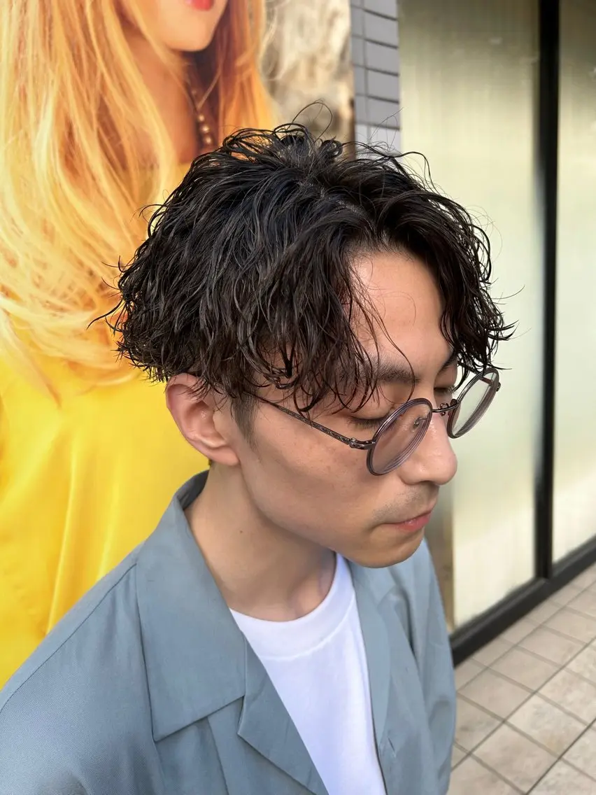 パーマ メンズ カット パーマ 《メンズ特化》 足立　正寛のヘアスタイル