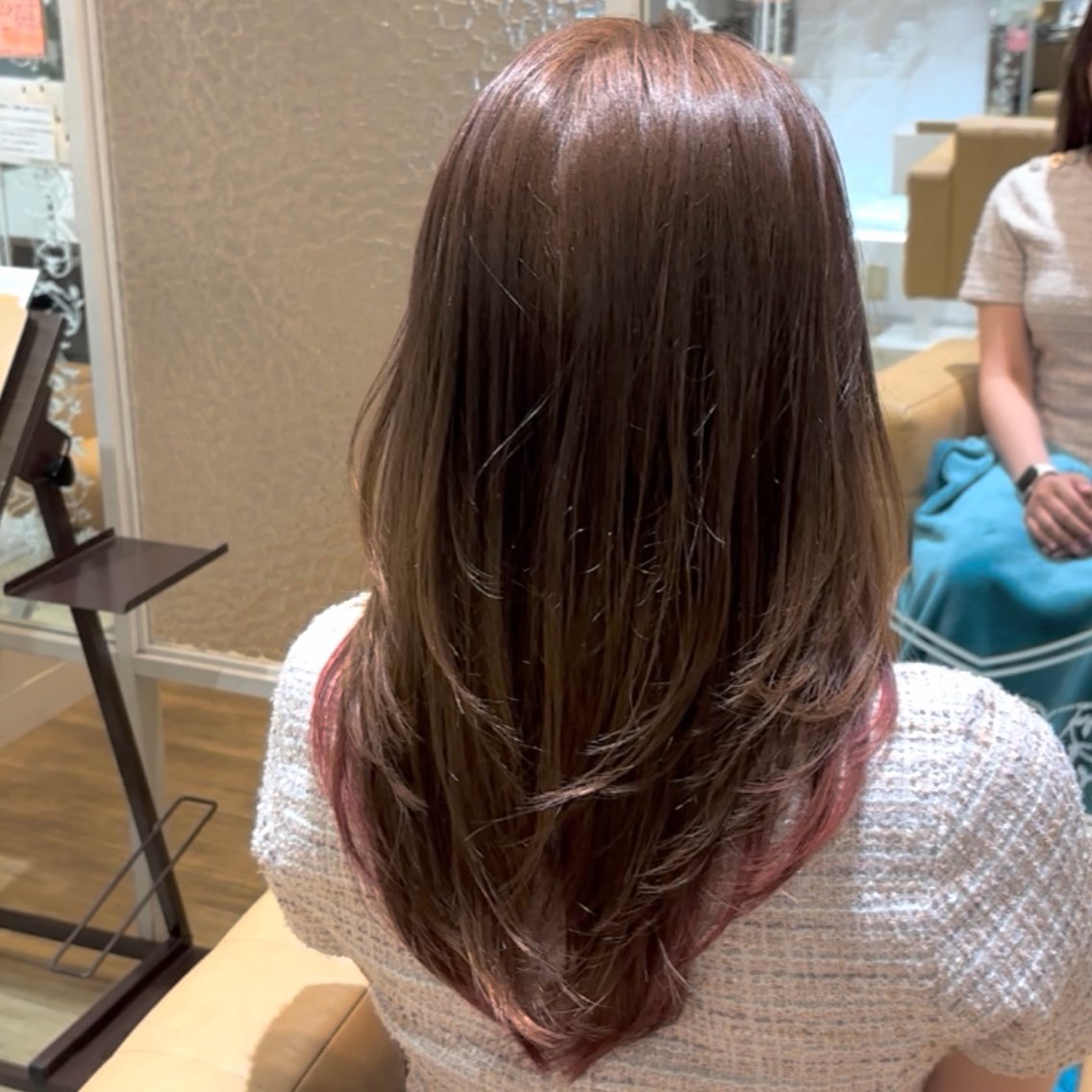 セミロング カット ヘアカラー レイヤーカット 登美ヶ丘/ Yutaのヘアスタイル