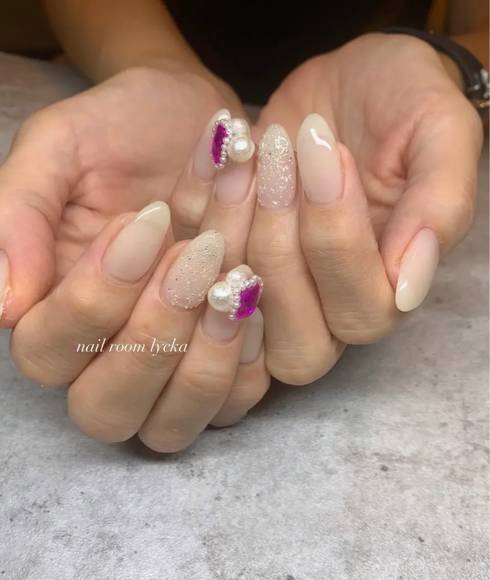 ネイル ネイルルームリッカ 𝐦𝐚𝐲𝐮のネイルデザイン