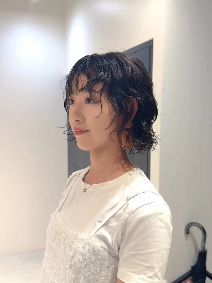 ミディアム ボブ SNSモニター募集！ くせ毛特化/大村のヘアスタイル