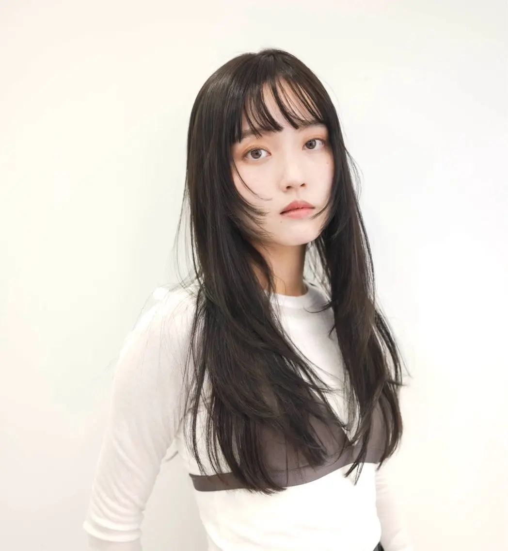 ミディアム 縮毛矯正 oorry.toku /髪質改善ストレートのヘアスタイル