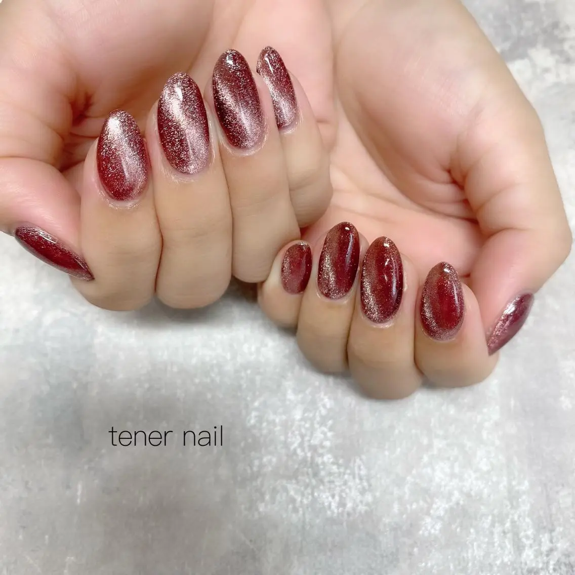 ネイル ブラウン マグネットネイル テネルネイル tener nailのネイルデザイン