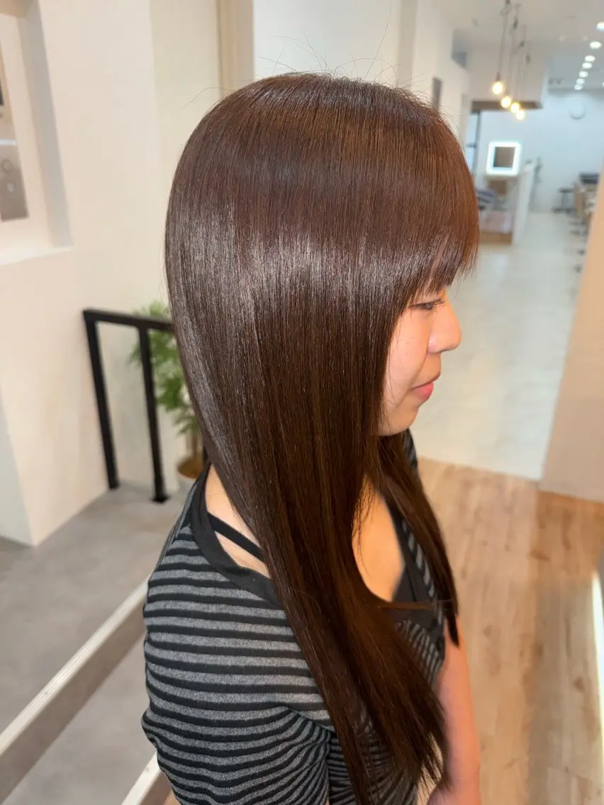 カラー 阿部 柚月のヘアスタイル