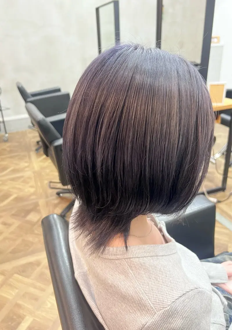 ミディアム アッシュ アッシュグレー 山田 晴琉のヘアスタイル