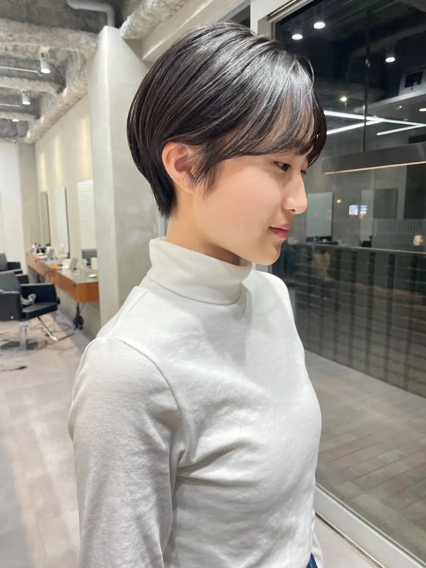 ショート カラー カット 華 /ショート/ボブのヘアスタイル