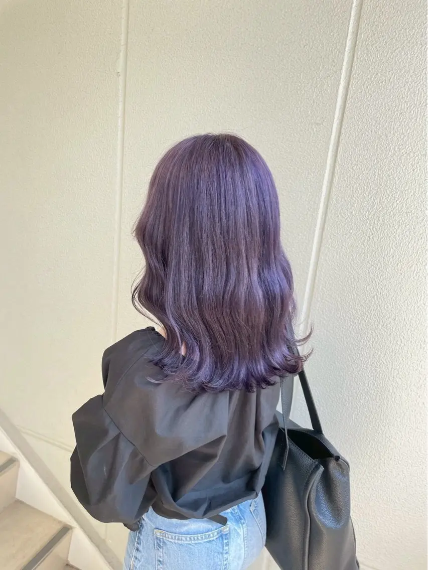 ミディアム ヘアカラー あおい /ブリーチモデル募集のヘアスタイル