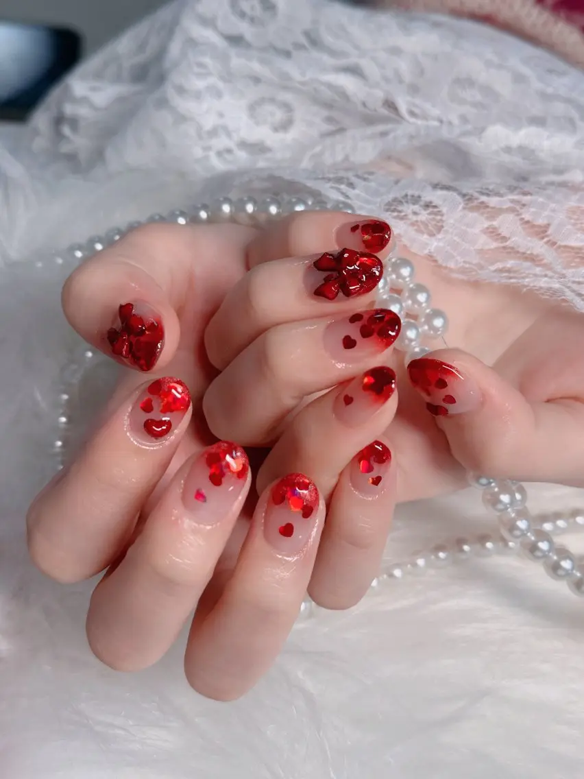 ネイル オーロラネイル フレンチネイル ジェルネイル ハロウィン キラキラネイル ハンドネイル H.baby Nail Salonのネイルデザイン