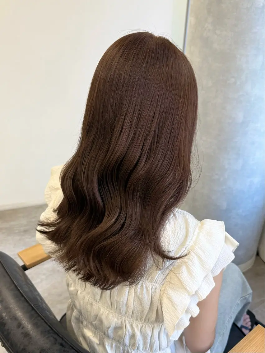 ロング カラー ヘアアレンジ ベージュカラー カット ヘアカラー トリートメント Himawari♡ 柔らかいカラーのヘアスタイル