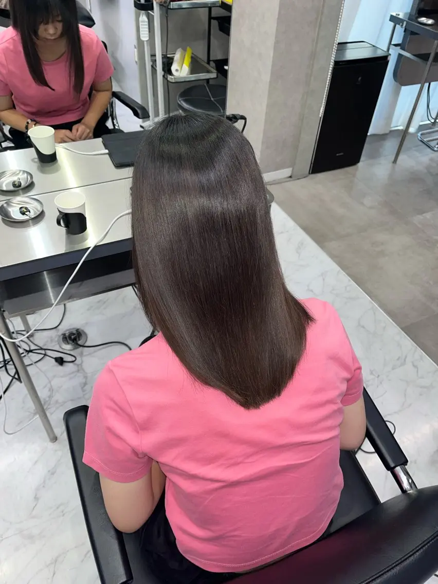セミロング トリートメント RAF Lino／韓国ヘアのヘアスタイル