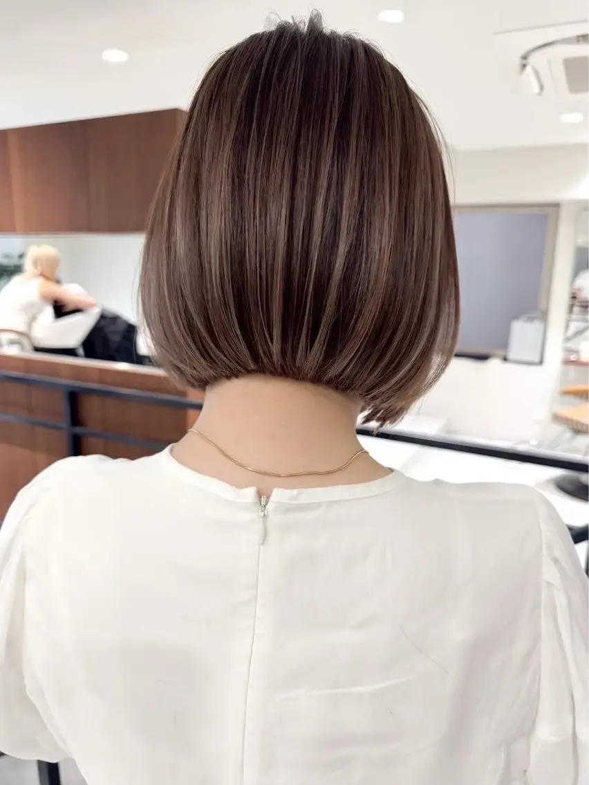 ショート カラー ヘアカラー ハイライト/レイヤー 河原町/Manatoのヘアスタイル