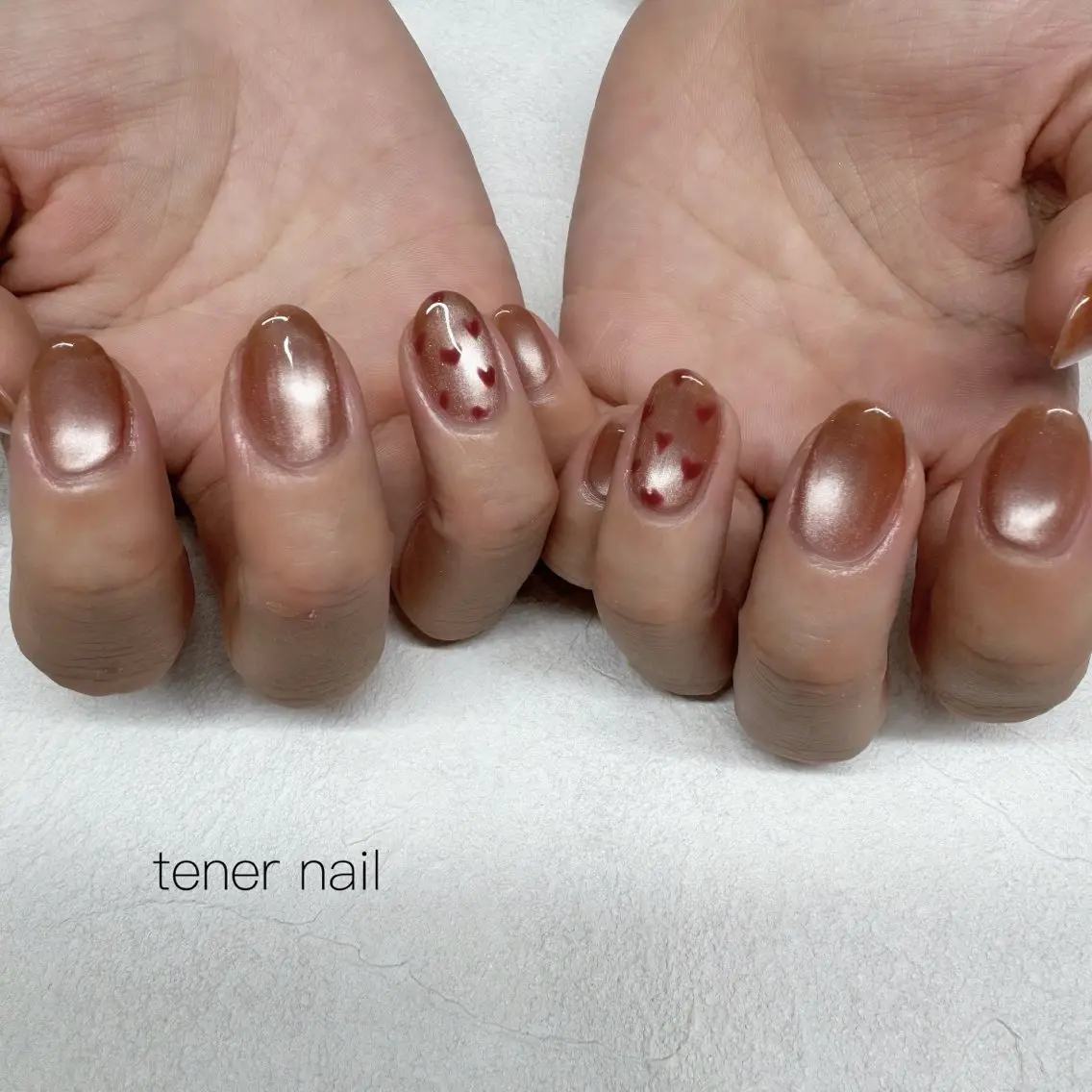 ネイル ハート ハンドネイル テネルネイル tener nailのネイルデザイン