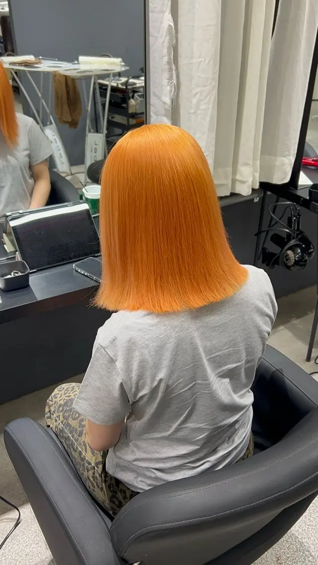 カラー ヘアカラー トリートメント YUDAIブリーチ• カラー/心斎橋•難波のヘアスタイル