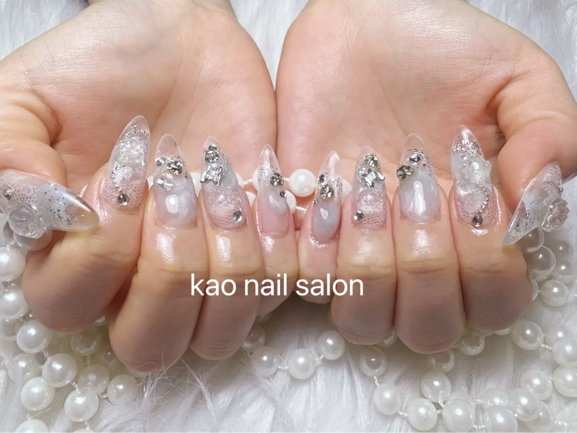 ネイル ハンドネイル kao nail マグネット/長さだしのネイルデザイン