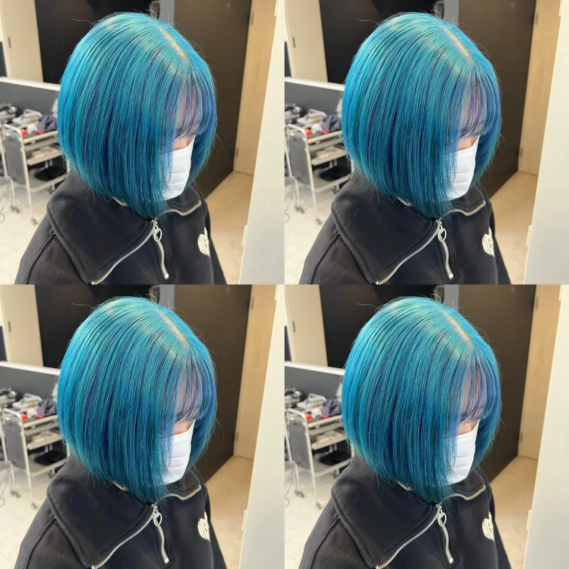 🎀ミニモ限定🎀ダブルカラー【ケアブリーチ】+【フルカラー】+【Aujua3stepトリートメント】+超音波アイロンの写真