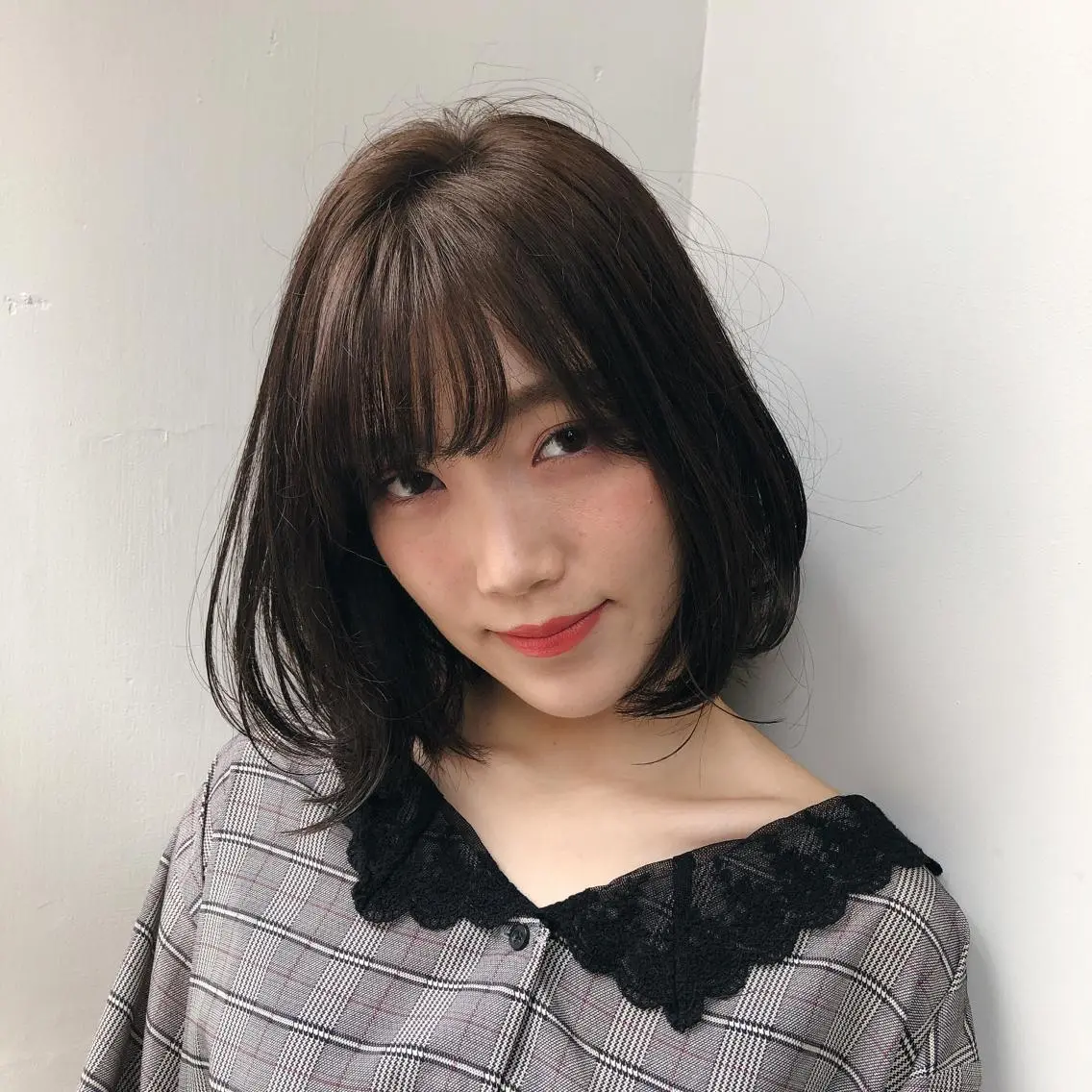 ミディアム カラー 透明感カラー REIのヘアスタイル