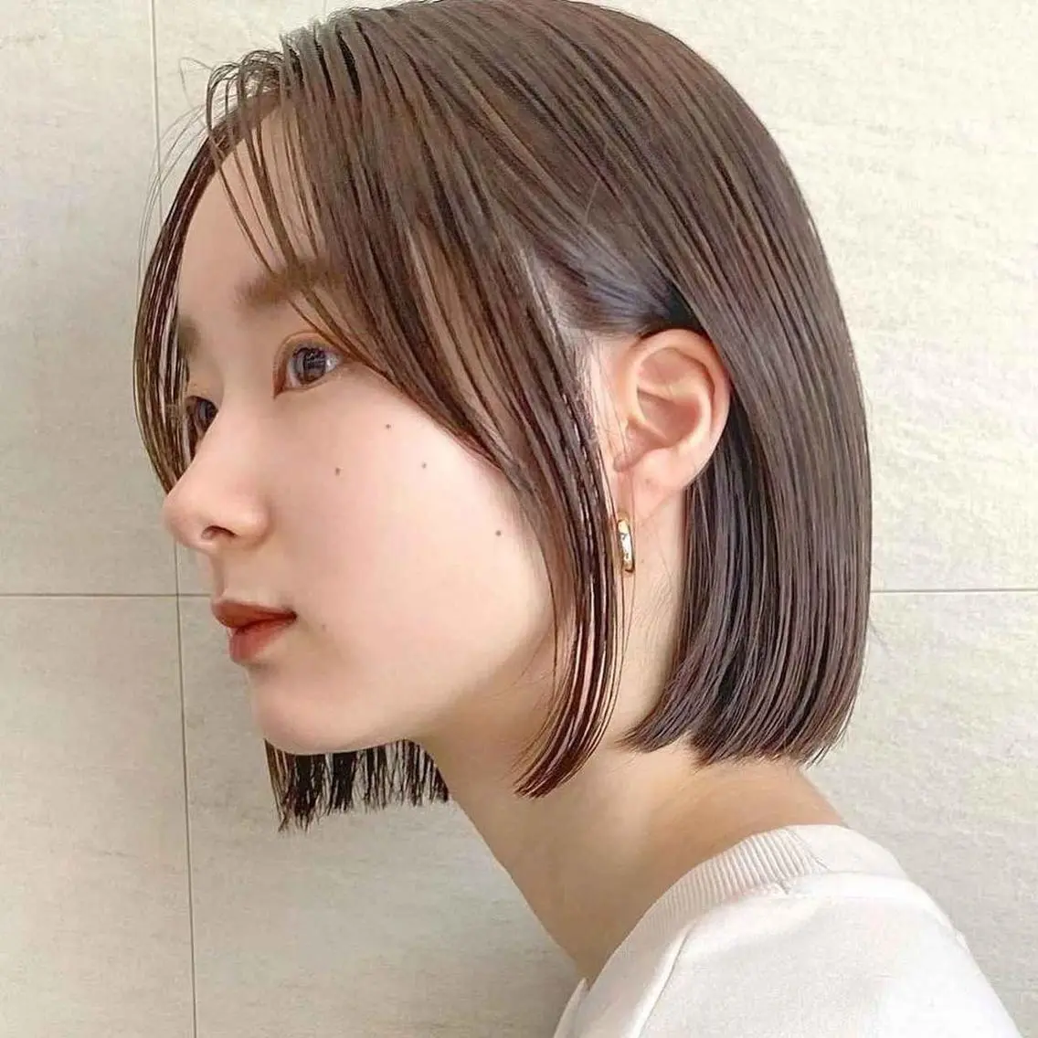 ボブカットモデルの写真