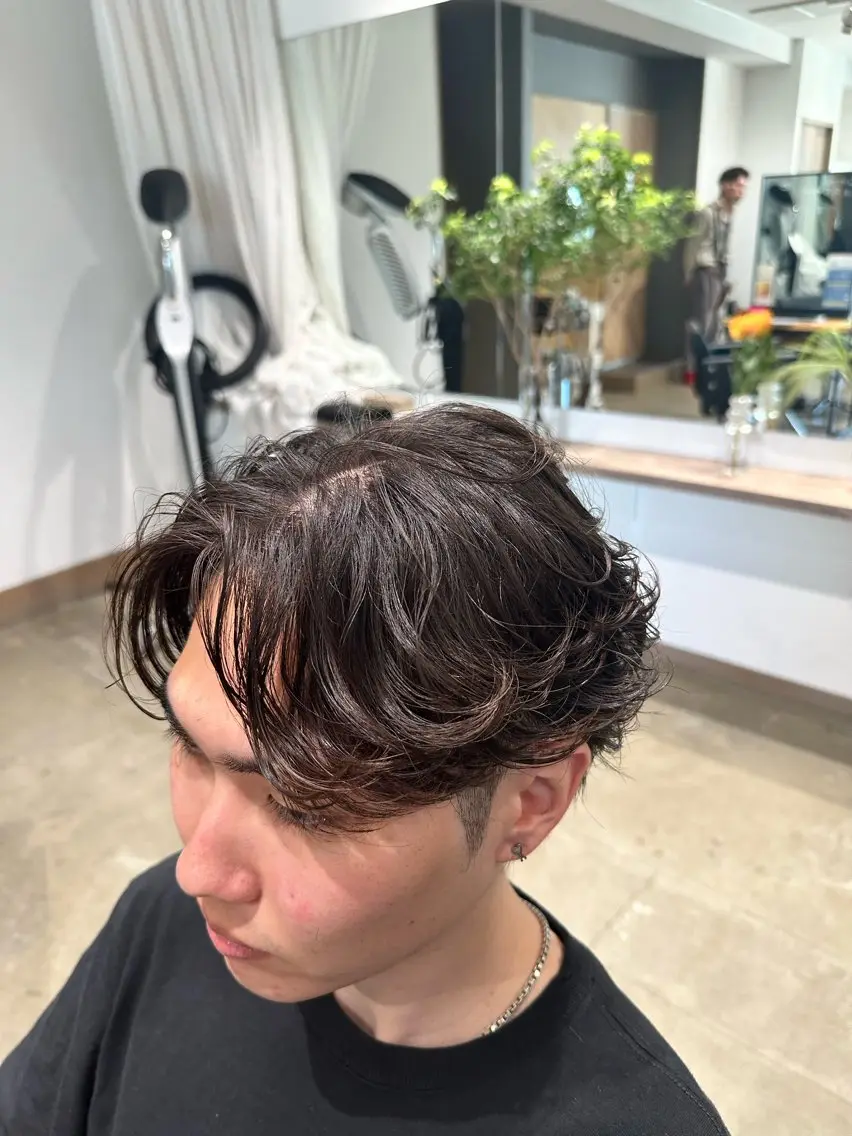 メンズ メンズパーマ カット パーマ 堀場 大生/ メンズ特化/野々市のヘアスタイル