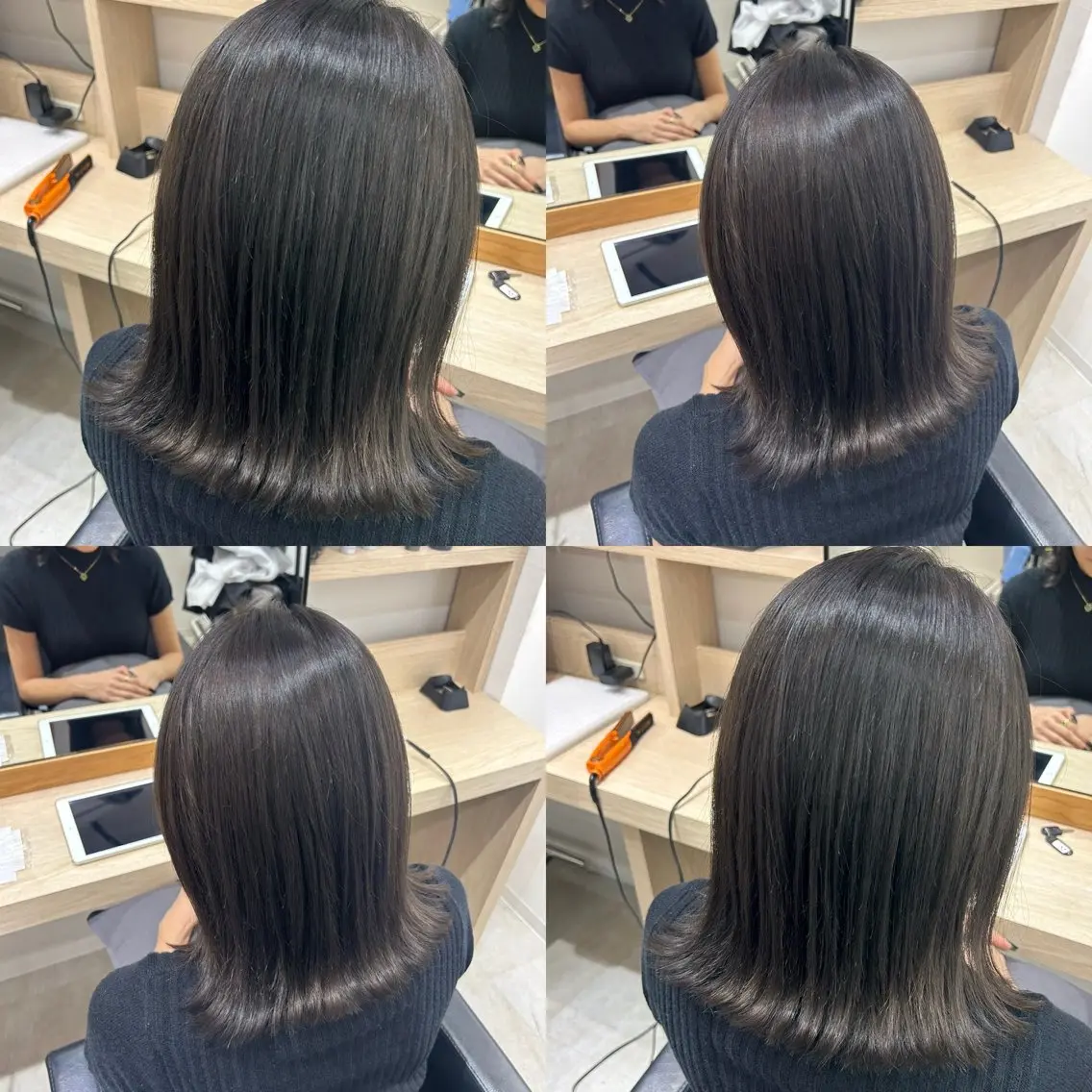 ミディアム カラー カット ヘアカラー トリートメント 🤍透明感/韓国風 🤍サクラギヒトミのヘアスタイル