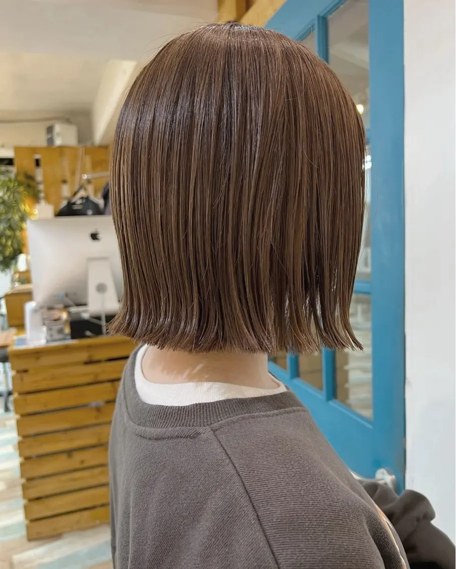 ショート カラー デザインカラー イヤリングカラー ハイライトカラー ボブ 顔周りカット KANA/ボブ/ インナーカラー/艶髪のヘアスタイル