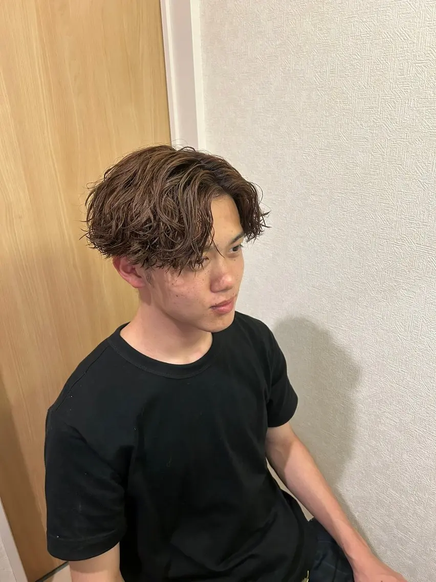 ショート カラー パーマ SHIAN ゆうきのヘアスタイル