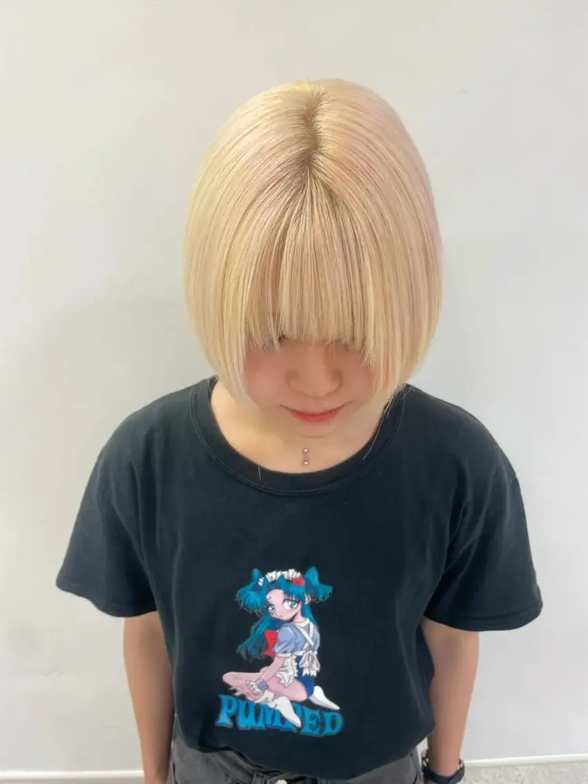 ショート カラー カット トリートメント ヘッドスパ 🍒KIKUCHI KANAE🍒のヘアスタイル