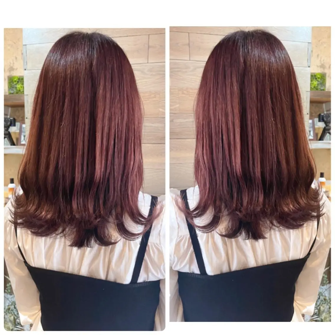 セミロング カラー バレイヤージュ ブラウンカラー ココアブラウン デザインカラー グラデーションカラー カット ヘアカラー トリートメント 京都大人女性ショート 徒歩1分/秋山のヘアスタイル