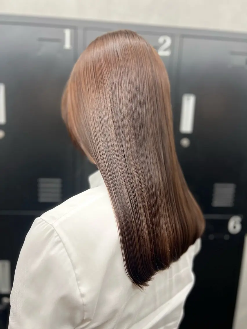 ロング カラー ブラウンカラー ナチュラルブラウン カット ヘアカラー 透明感カラー特化🫧 🦋栗原🦋のヘアスタイル