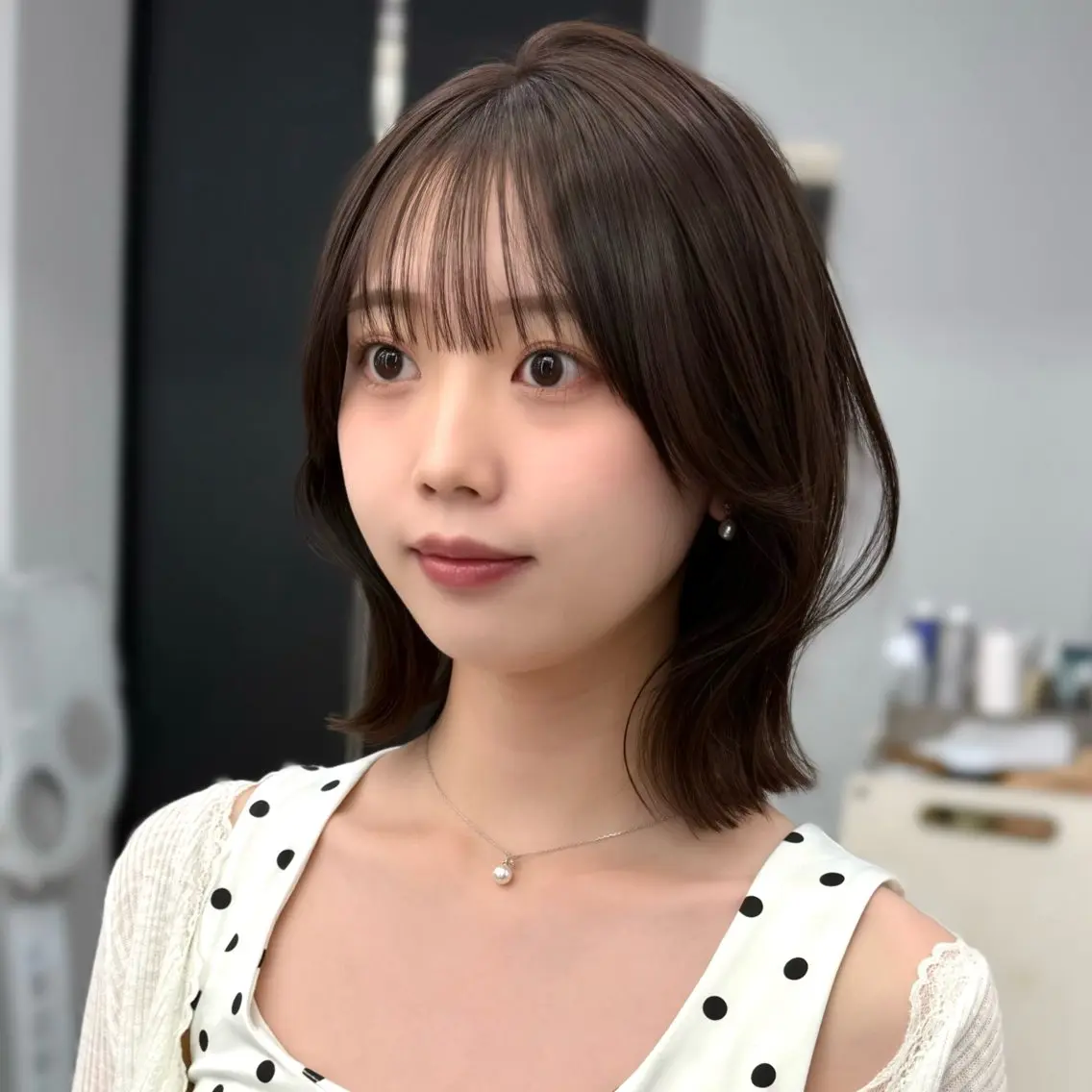 ショート ボブ くびれヘア 韓国風ヘア カット タンバルモリ/ タッセルボブ/神山のヘアスタイル
