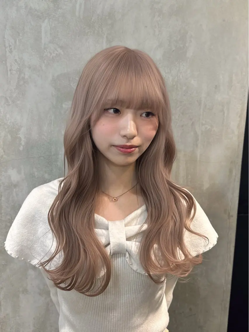 ミディアム カラー ヘアカラー トリートメント ザクザクレイヤー 🍀/ブリーチ/小田のヘアスタイル