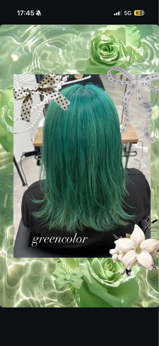 セミロング ヘアカラー 松原 杏奈のヘアスタイル