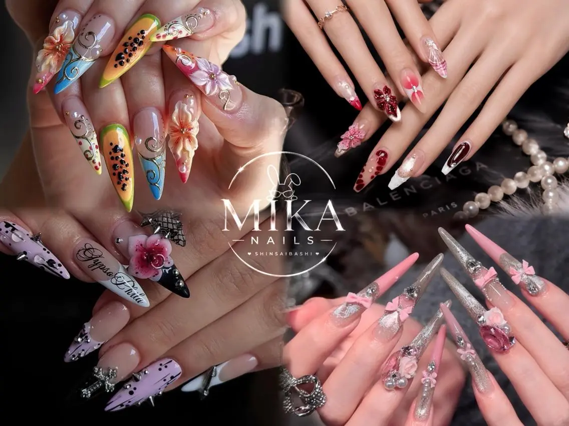 ネイル アートネイル チークネイル ドット フットネイル フレンチネイル ハンドネイル KIMU MIKA.NAILのネイルデザイン