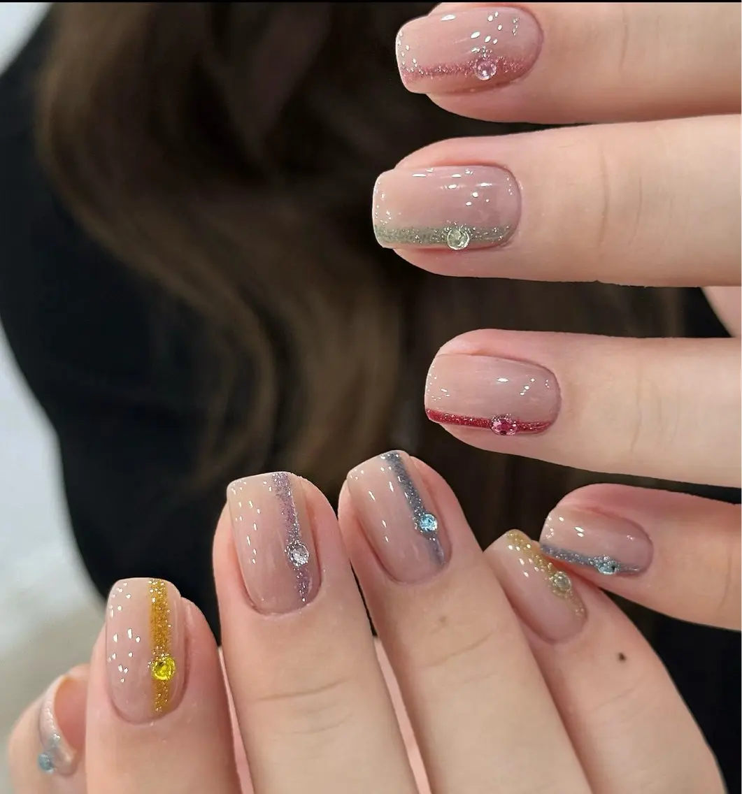 ネイル ブラウン フットネイル フレンチネイル グラデーション 氷ネイル・うるうるネイル Mixx Nail_ Studioのネイルデザイン
