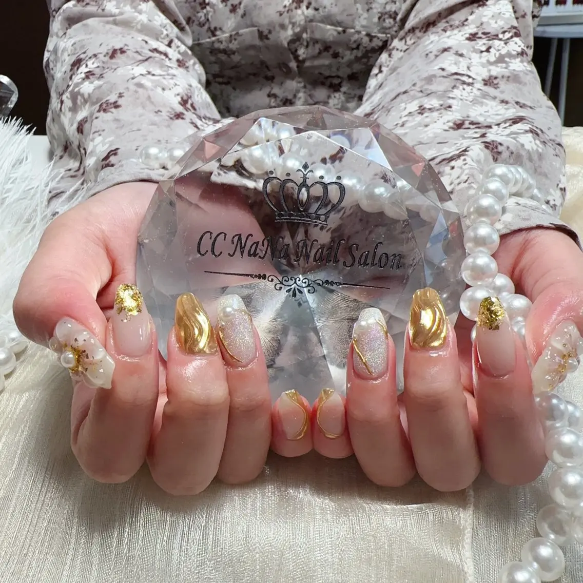 ネイル チークネイル フラッシュネイル ハート キラキラネイル 韓国ネイル ハンドネイル 💎CC・NaNa 韓国風ネイル🌙Cのネイルデザイン